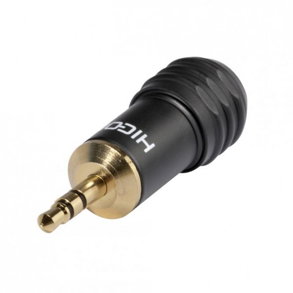 HICON Mini-Klinke (3,5mm), 3-pol , Metall-, Löttechnik-Kabelstecker, vergoldete(r) Kontakt(e), gerad