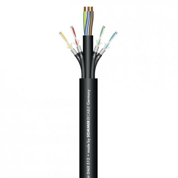 Sommer Cable MONOLITH 4 DMX-Kombileitung 3x1,5mm² schwarz
