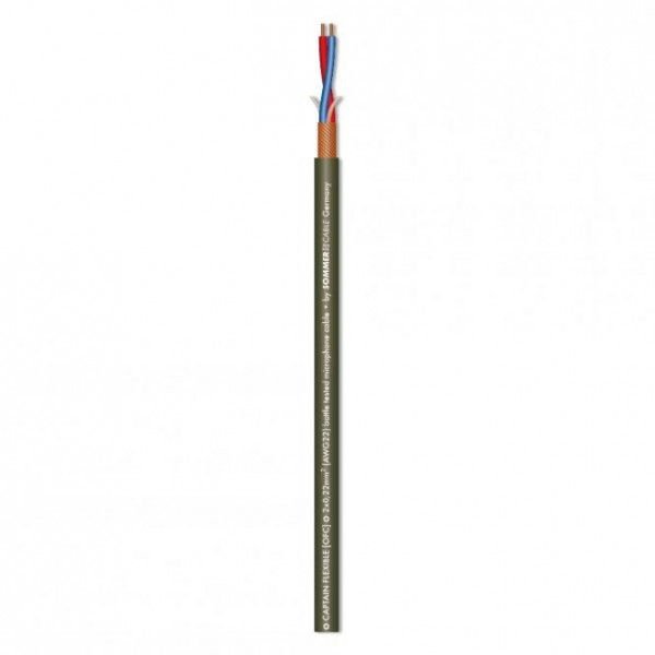 Sommer Cable CAPTAIN FLEXIBLE 2x0,22mm²,Mikrofonkabel, olive