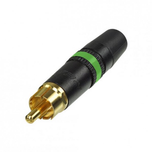 REAN Cinch (RCA), 2-pol , Kunststoff-, Löttechnik-Kabelstecker, vergoldete(r) Kontakt(e), gerade, sc