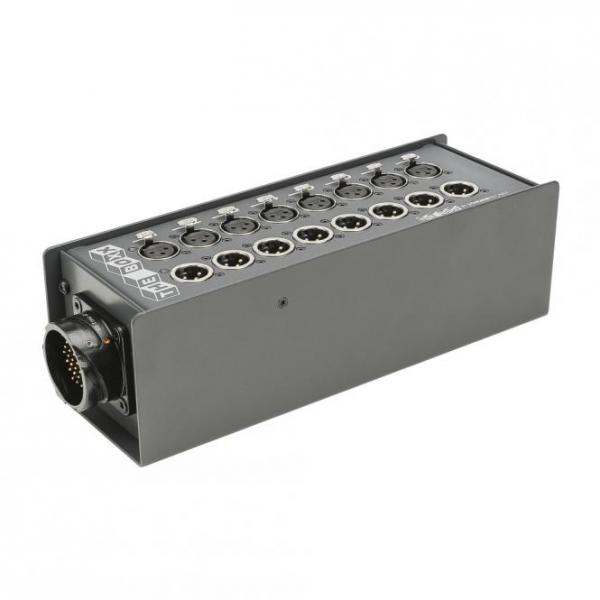 THE BOXX compact -> Rund-LK-Verbinder ; Tiefe: 92 mm; getrennte Masseführung 12/12 | 2xLK37 male