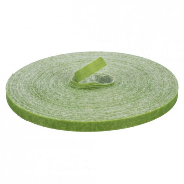 Klettband, VPE: 25 m, Breite: 10 mm, grün, auch ideal für Pflanzen