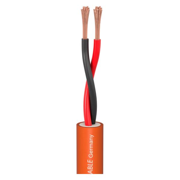 Lautsprecherkabel Meridian Install SP225 2x4,00 mm² FRNC Silikon E30 Ø 12,80 mm orange