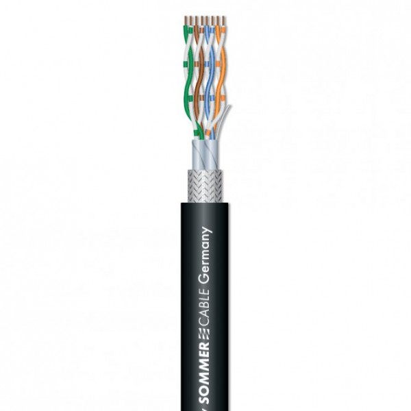 Sommer Cable SC-MERCATOR CAT.7 PUR 4x2xAWG26 100 Ohm schwarz