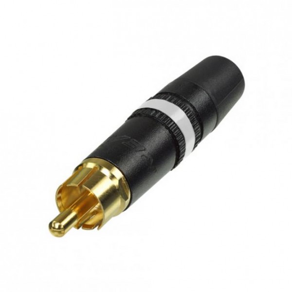 NEUTRIK Cinch (RCA), 2-pol , Kunststoff-, Löttechnik-Kabelstecker, vergoldete(r) Kontakt(e), gerade,