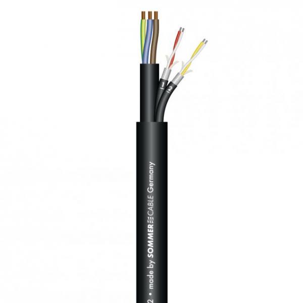 Sommer Cable MONOLITH 2 DMX-Kombileitung 3x1,5mm² schwarz