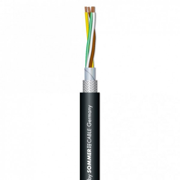 Sommer Cable BINARY 434 DMX-PUR-BLEND-Kabel 4-adrig schwarz