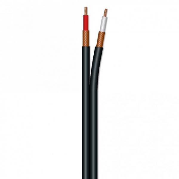 Sommer Cable SC-ONYX 2008 Patchkabel 2x1x0,08mm² schwarz ohne Bedruckung